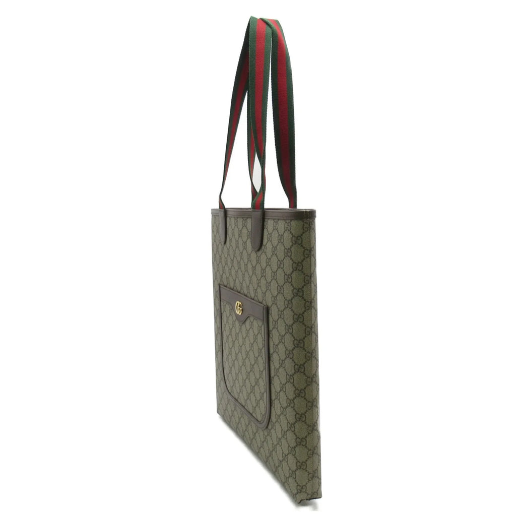 Pre-Owned (New) Tote 7445449AACV8745 GG Bag Beige Canvas Supreme