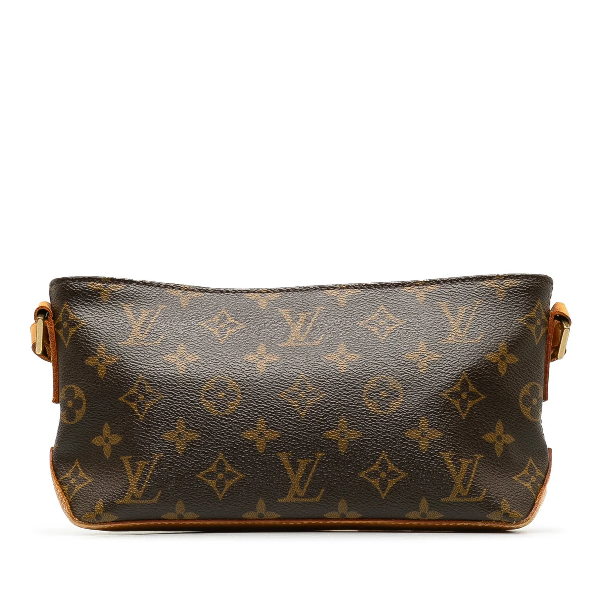 Trotteur Monogram Bag Canvas Crossbody Brown Authenticated (Good) Pre-Owned Unisex