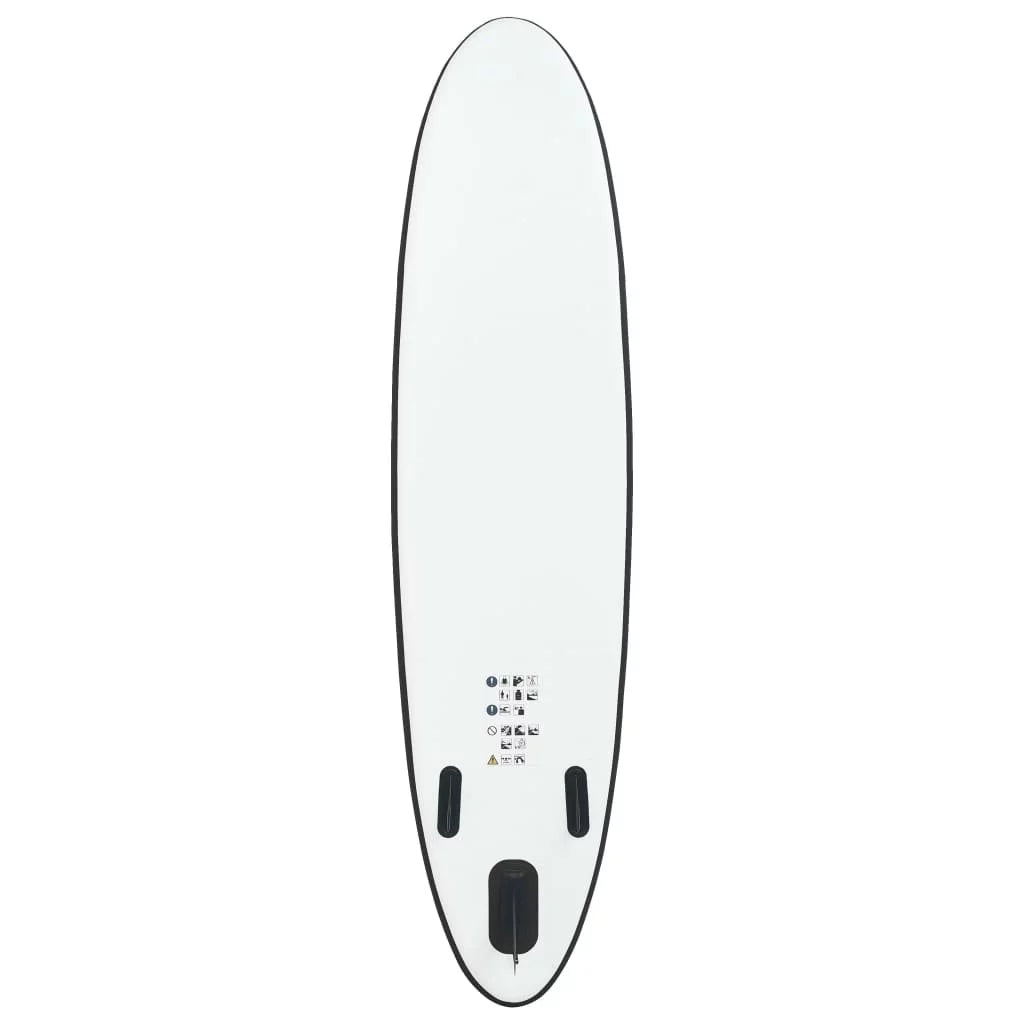 Timeless and Stand Set Stylish Up Inflatable Board Black White Paddle in