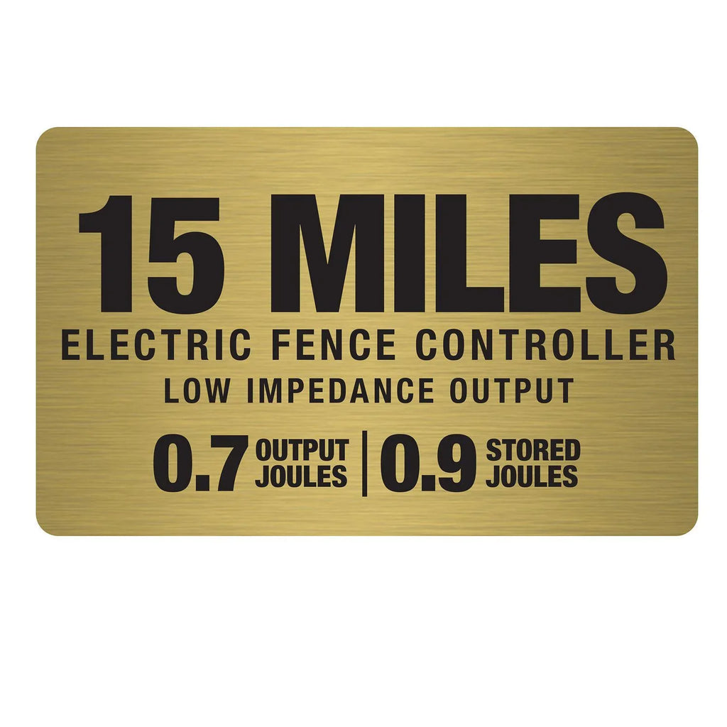 FarmWorks 0.7 Joule 15-Mile Low Fence Electric Charger Impedance American AC-Powered