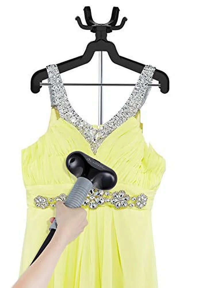 Garment Swivel Steam and Multi-Hook Standing Full-dimension Black GS34-BJ Settings, SALAV with 360 4 Hanger 1500W Steamer