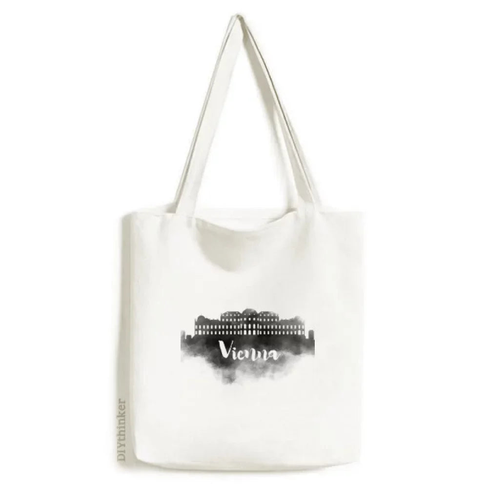 Landmark Vienna Handbag Casual Bag Tote Austria Ink City Satchel Canvas Shopping