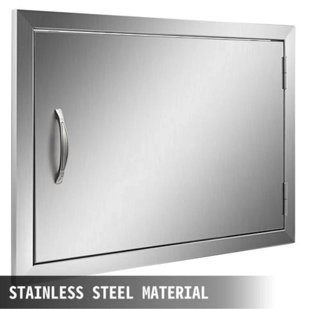 exterior 17"hx24"w Steel Horizontal Bbq Stainless Doors Island Single Access Door