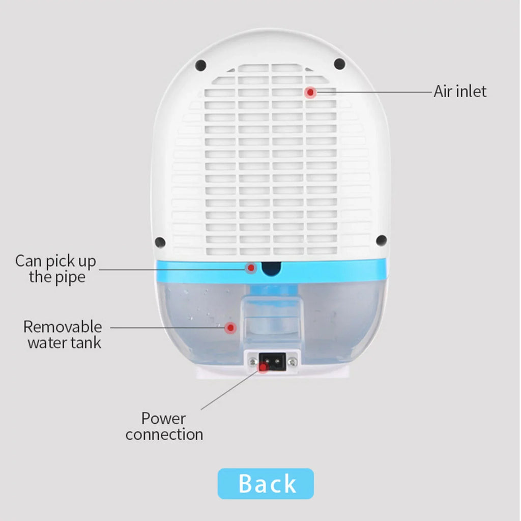Dehumidifier Dryer Digital Remote Home Bedroom 500ml 22W Air Machine Mini