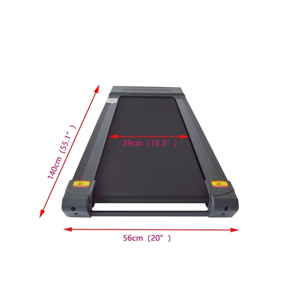 Treadmill Smart 1-8km/h Black Small EQCOTWEA Silent Home