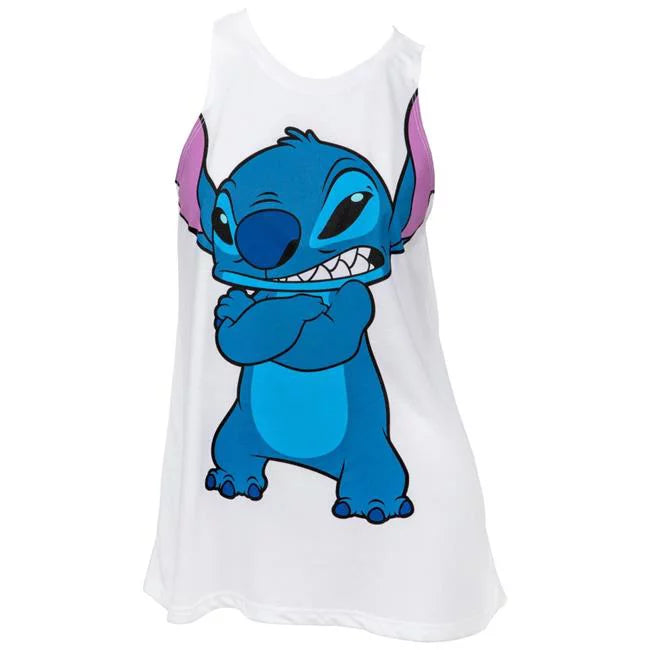Stitch Top, Character Juniors Tank Large