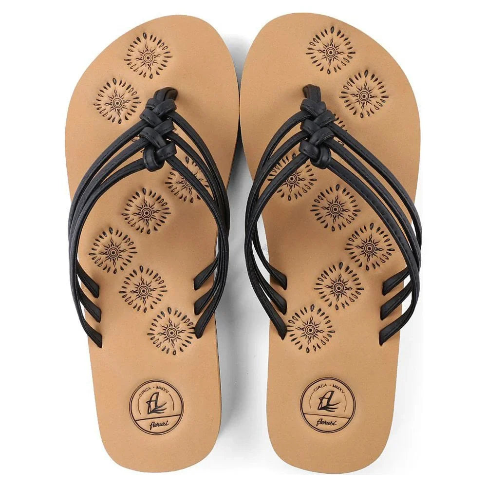 Life Women's or Casual Flip Flop AERUSI Sandals Indoor (Black) exterior Walking Livi