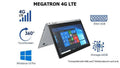 4GB/64GB 360° 1080 High 4G Megatron USB 1920 and LTE-14.1” Screen, Windows IPS IVIEW Touch Mouse 10 x Resolution Pro,