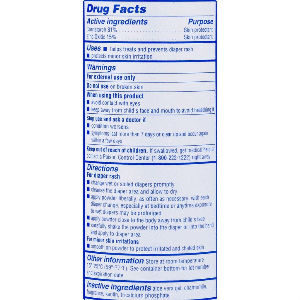 Pack Cornstarch Each oz Caldesene With Zinc 5 Baby Oxide 3 Powder