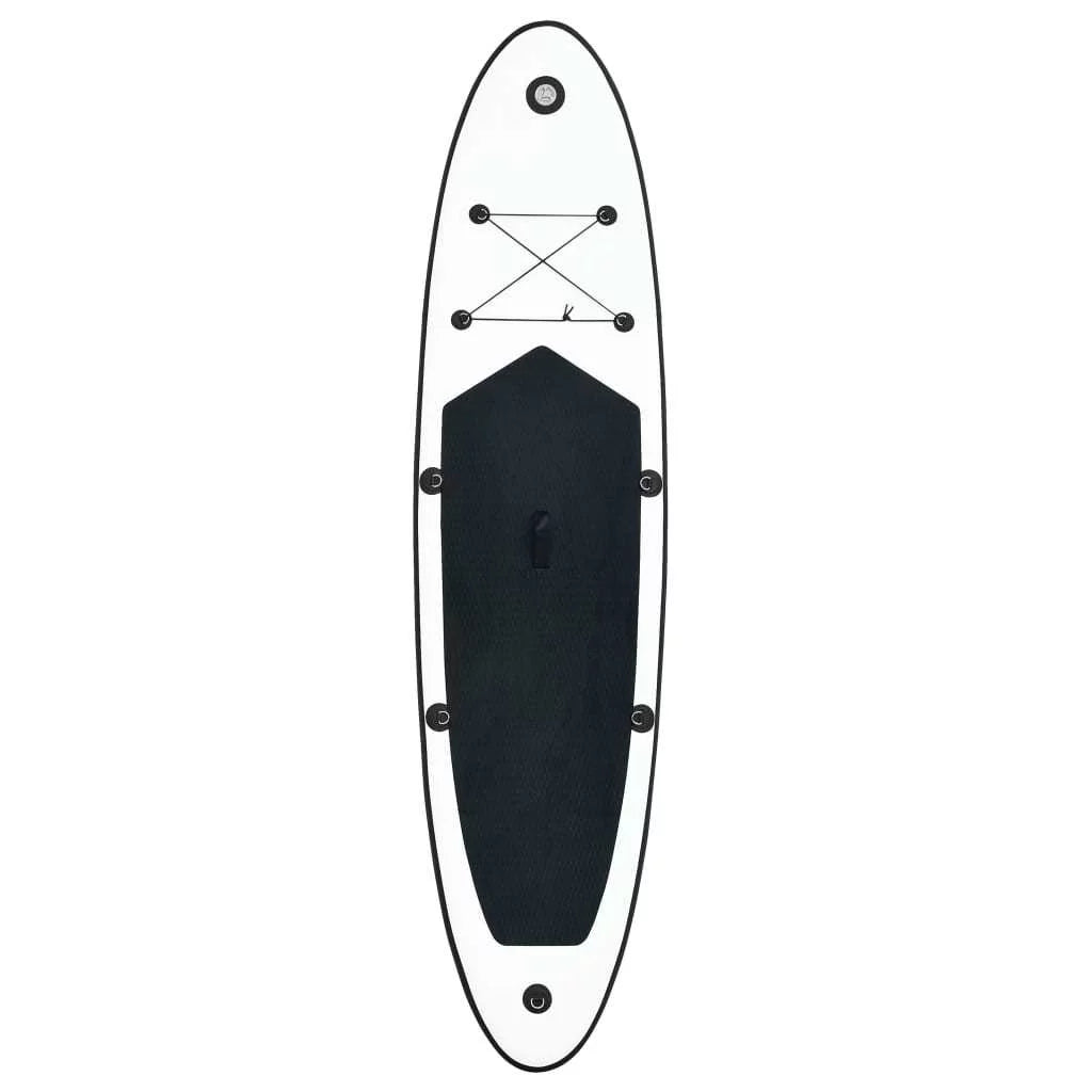 Timeless and Stand Set Stylish Up Inflatable Board Black White Paddle in