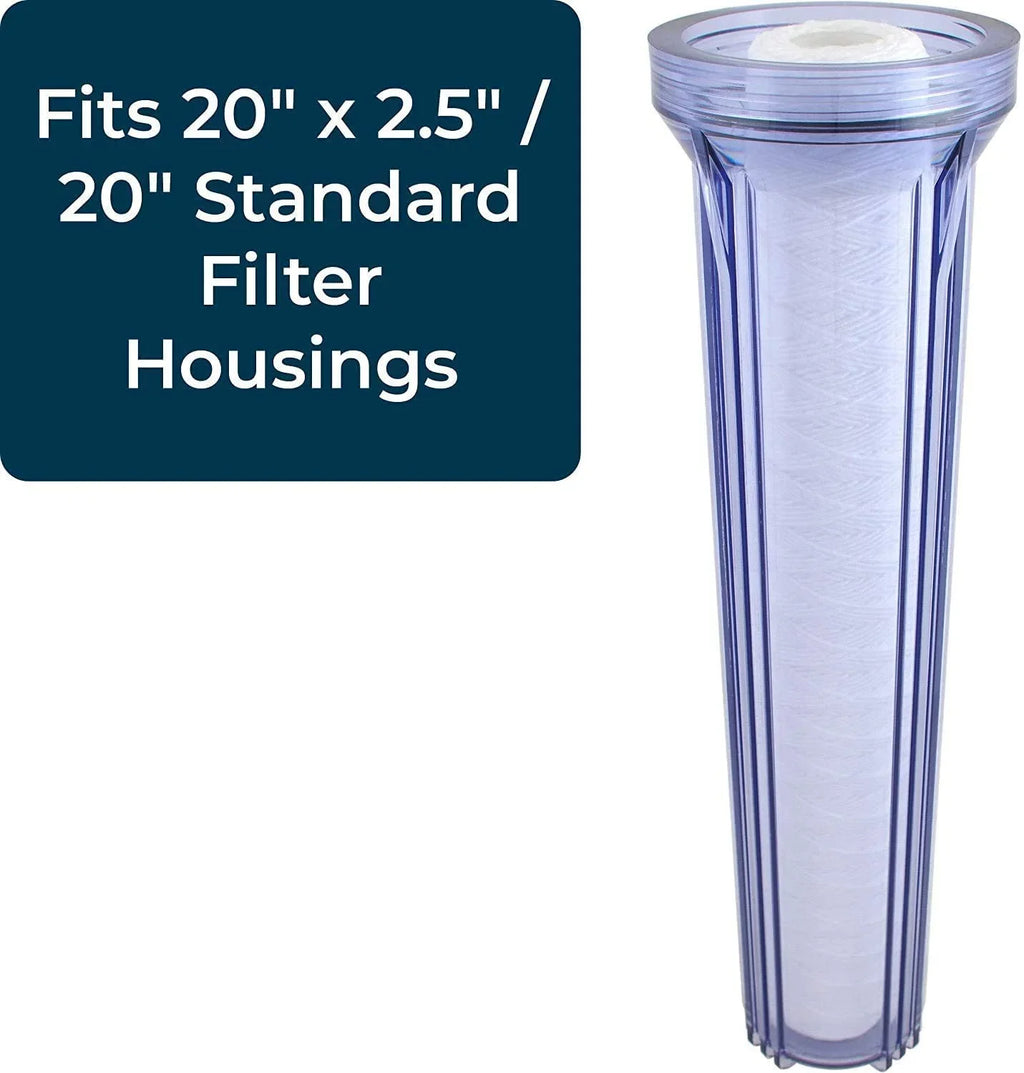 Polypropylene Cartridge SpiroPure 20x2.5 SP-CW50-20 (Case Micron 20) Sediment SWC-25-2050 of Filter String-Wound 50 liquid
