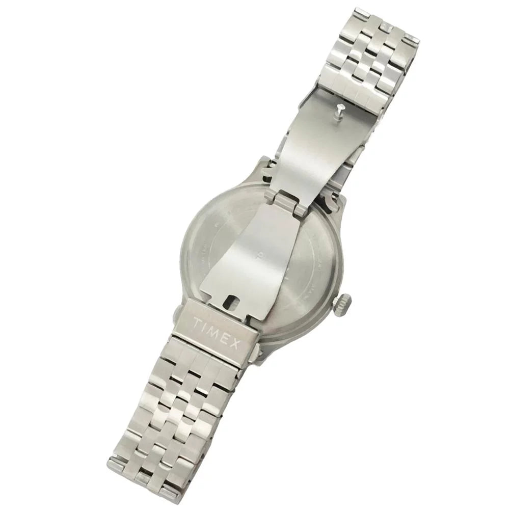 Louis Timex Top Saint Men's Steel Watch Blues Stainless St Brass