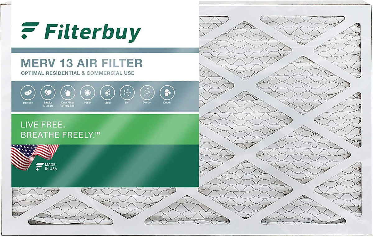 Air Furnace Pleated AC Filters (1-Pack) HVAC 13 MERV 10x30x2 Filterbuy