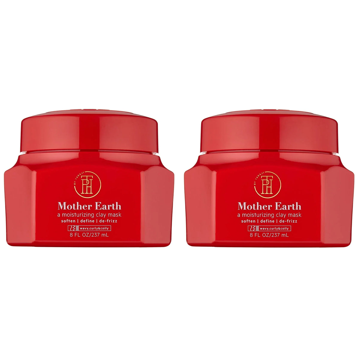 8oz Clay Mother Pack 2 by - Defining Taraji TPH Mask- Earth