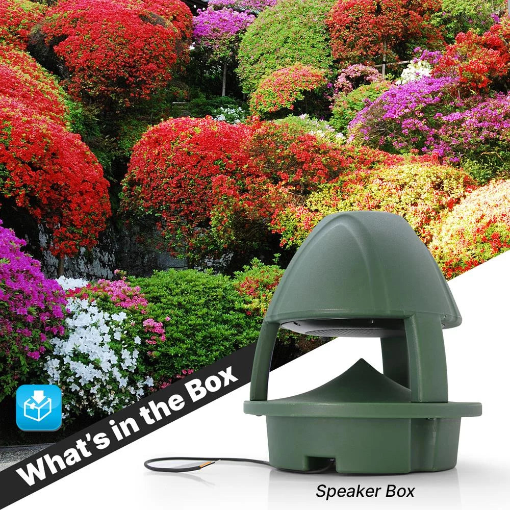 Passive Waterproof Inch Green Speaker (Green) speaker 6.5 Garden Olive exterior Pyle Passive