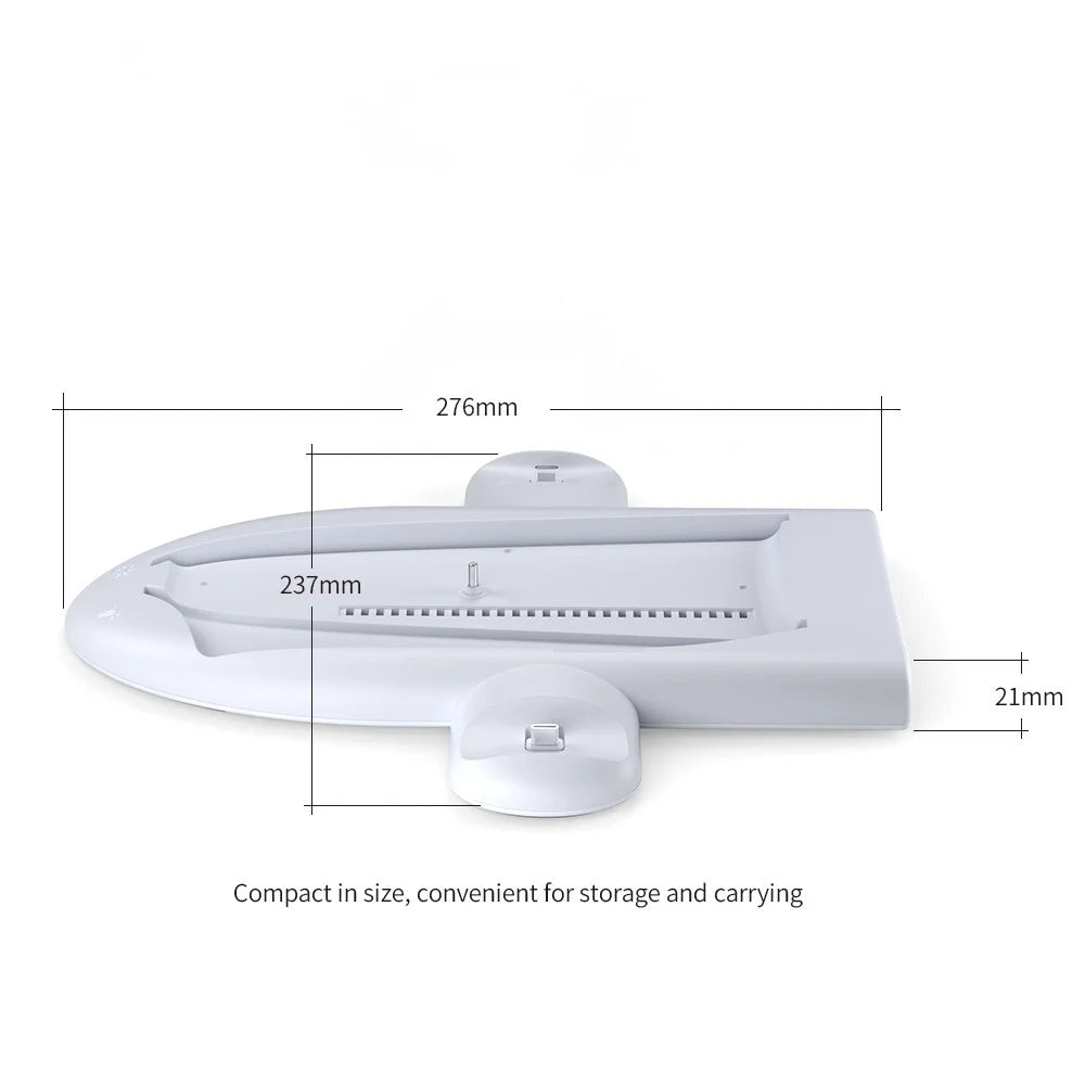 For For Cooling Cooling Base with Station Console PS5 Light Fast Controller Stand Accessories Slim, Dual PS5 RGB Controller Charger Charging