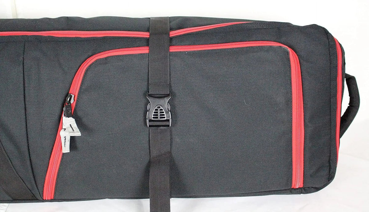 To Ski Two Bag Load, Oversized Air Padded External Boot Ski Double With For Easy Rolling Wheels Travel, Double Pockets, Bag,
