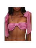 Bikini Metallic Riot top Swim Womens Beach Drea Nylon Top