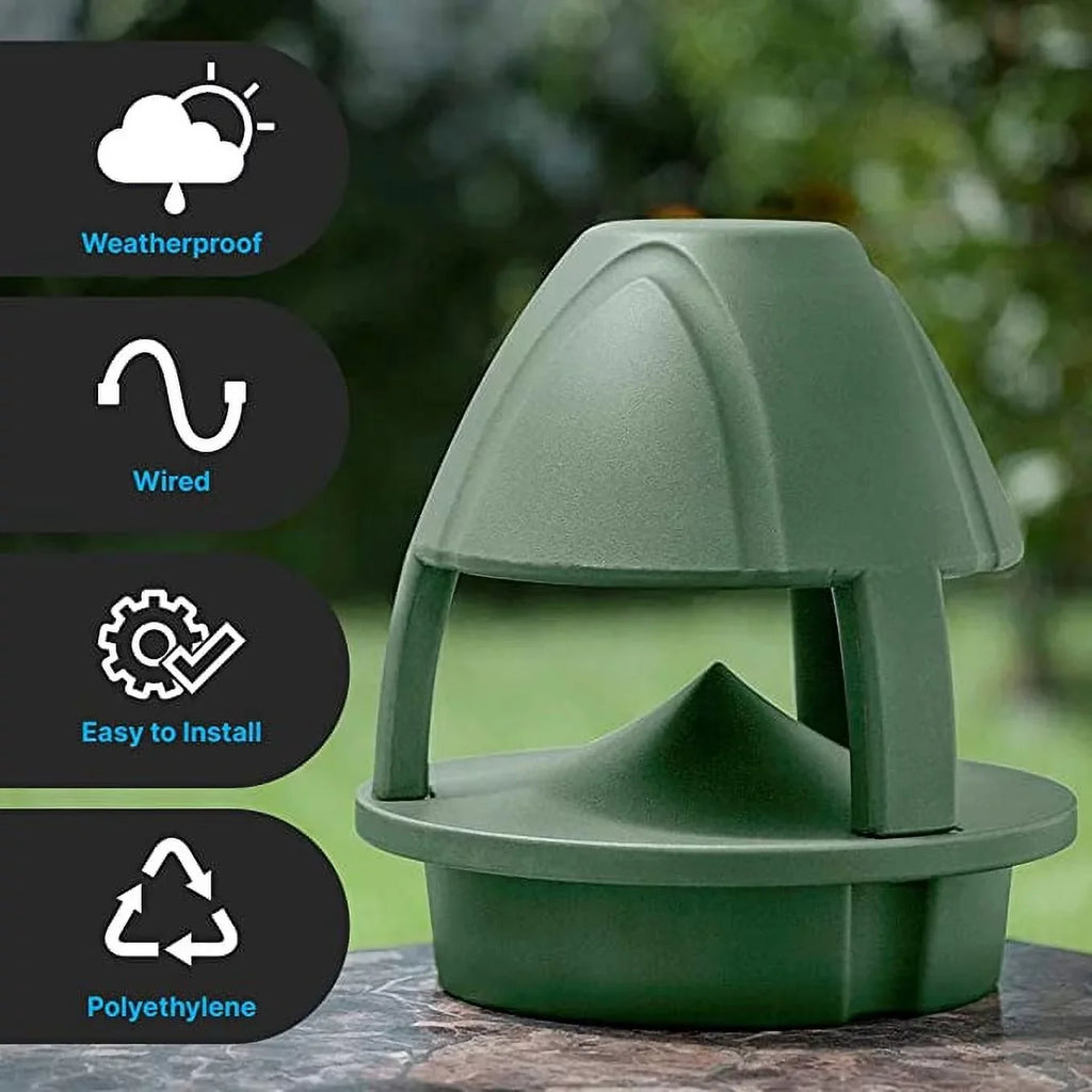 Passive Waterproof Inch Green Speaker (Green) speaker 6.5 Garden Olive exterior Pyle Passive