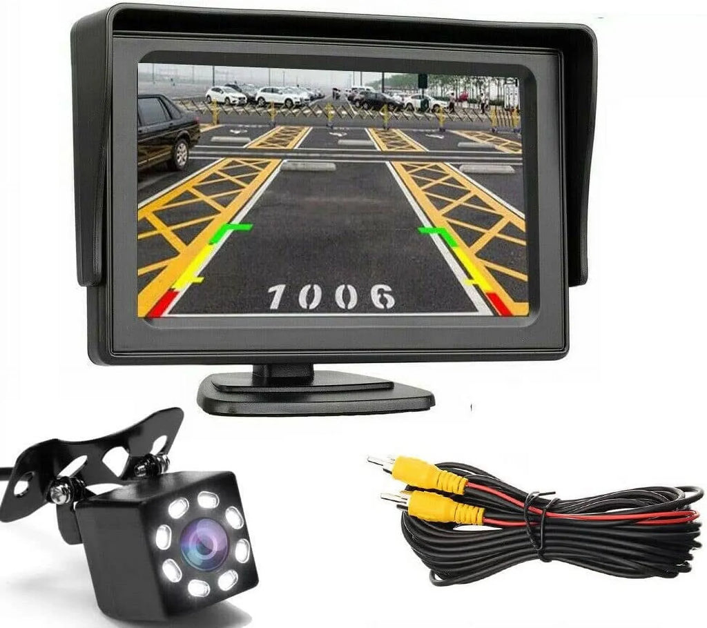 with Bileeko 4.3" Camera System View Car Parking Monitor Rear Backup