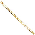 Elegant Men’s | | 8" Jewelry 15.1 Link | Weight Chain - Bracelet Women Gold Gold Gift Men 14KY and for Yellow for Figaro 14k Bracelets