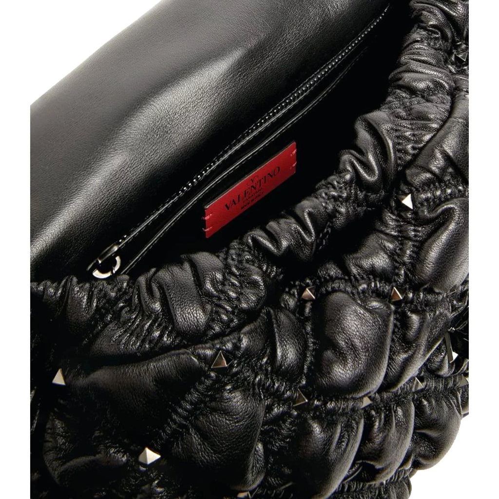 Black Medium Studded Valentino Garavani Spikeme Bag Leather Crossbody