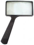 Ground 4" 2" x Glass, Magnifying Optically 3x Rectangular Glass Lens