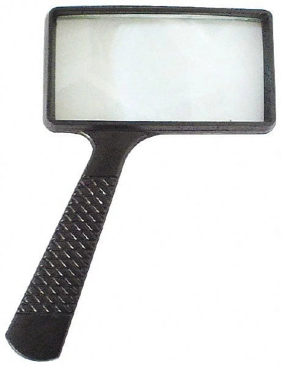 Ground 4" 2" x Glass, Magnifying Optically 3x Rectangular Glass Lens