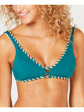 Back Swimwear Reversible L Teal Cut BECCA Tie Top Women's Out