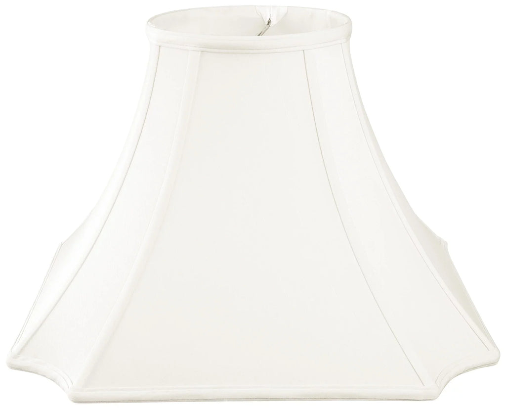 Cut Square Designs Inverted White 10" Corner Lamp Royal Shade