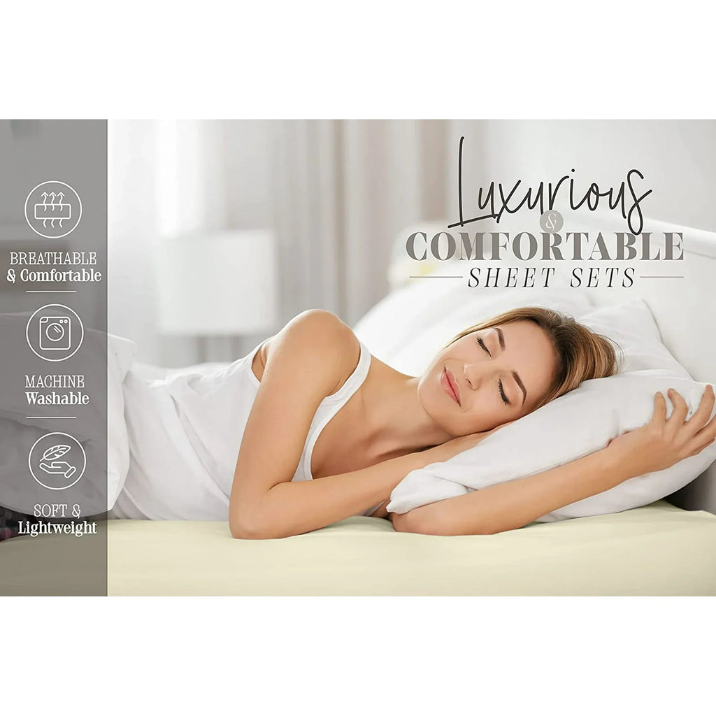 Resistant,Queen Wrinkle Red Egyptian Fade Pocket, Bedding grade Deep & Collection 1500 Series