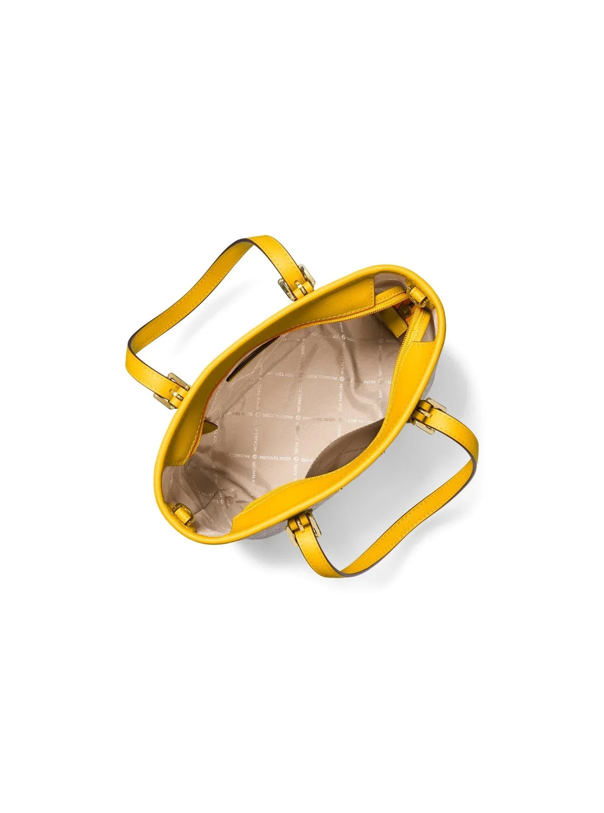 Bag Top-Zip Set Women's Kors Travel Extra-Small (Jasmine Multi) Yellow Logo Jet Michael Tote
