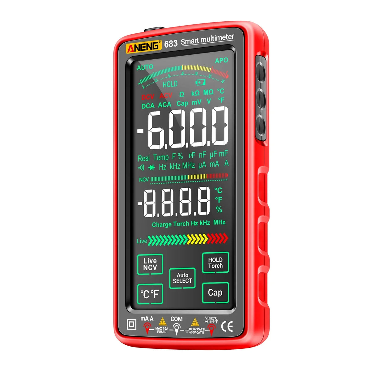'-burn Ncv Reverse Smart 6000 Screen Ncv Va Display With Display -burn Multimeters,Screen Reverse ANENG Current Smart Tester Reverse Meter Va Meter With Universal Tester Universal Va
