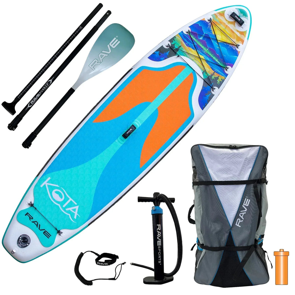 Board Mountain Kota Rave Paddle Inflatable Lake Up Sports Stand Package
