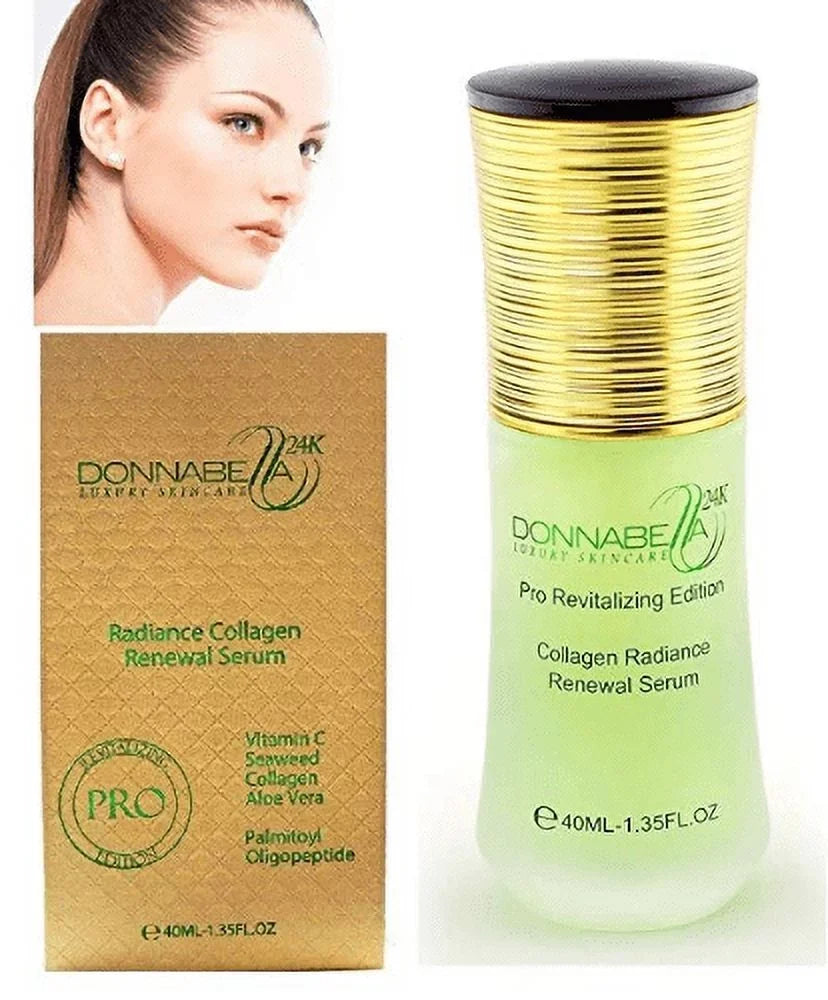 Bella Donna 24K formula Pro extract natural Renewal edition 40ML-1.35FL.OZ organic Skincare Serum Radiance specially elements Luxury with synthesized Gold Collagen