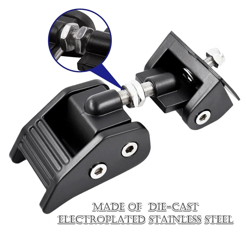 Jeep Latch Pair Hood Front JKU HOT 2007-2018 for Catch Kit Wrangler Lock JK Hood