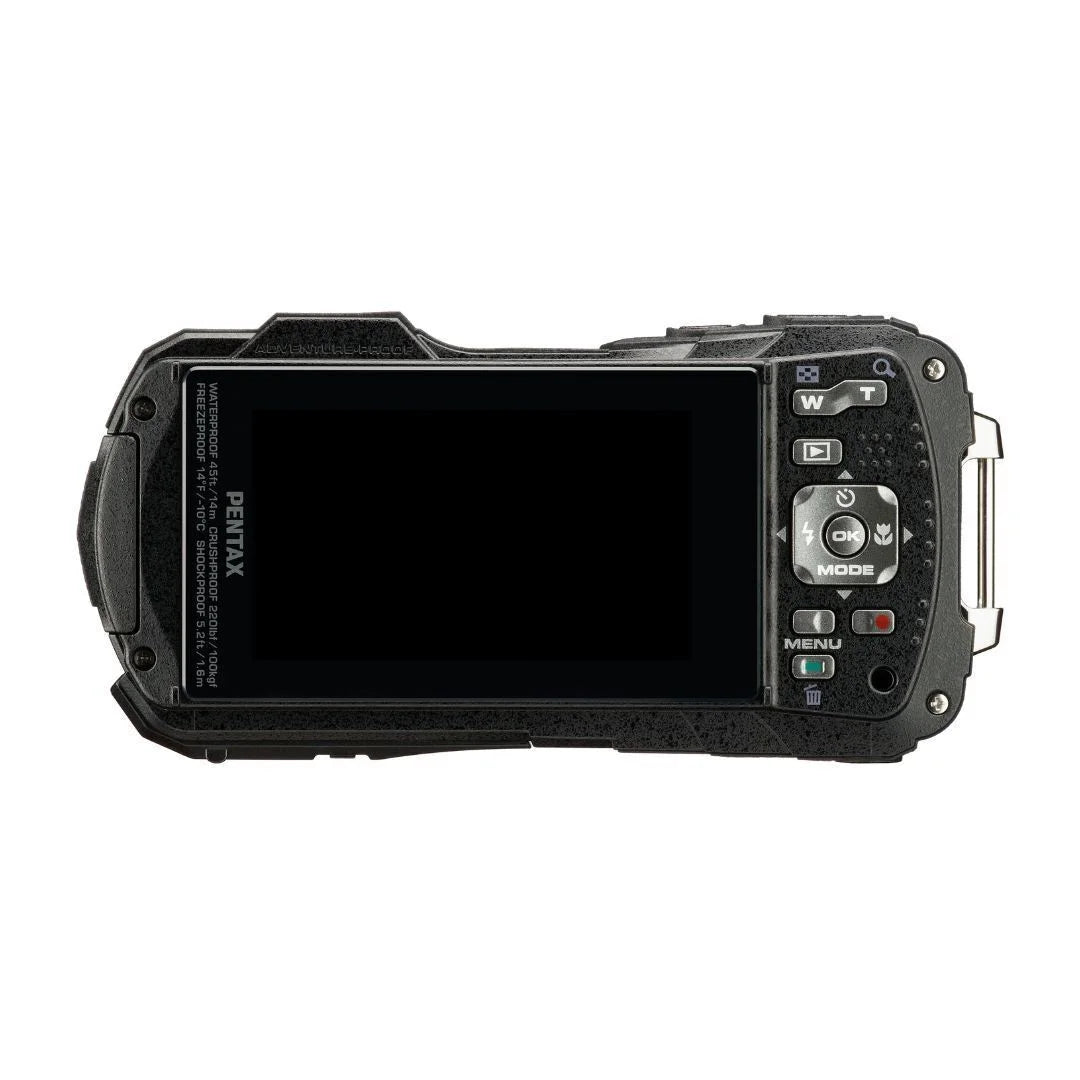 Compact Exceptional All and Adventure Imaging climate WG-90 Camera Construction, grade (Black) Shooting with Mode Tough Ricoh Underwater PENTAX Image Body