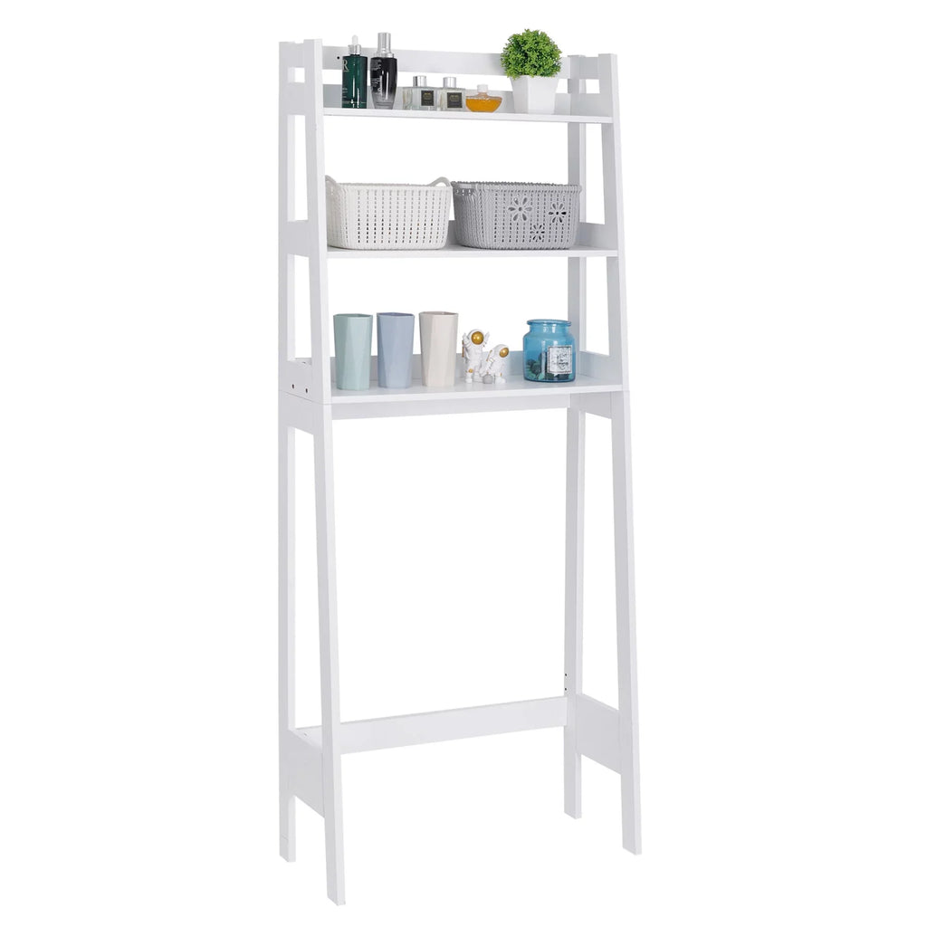 ZENSTYLE 3-Tier Organizer The Toilet Rack Saver Storage Space Bathroom Over Shelf White