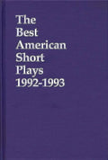 Short Plays Best The Plays: American 1992-1993 Best American (Hardcover) Short