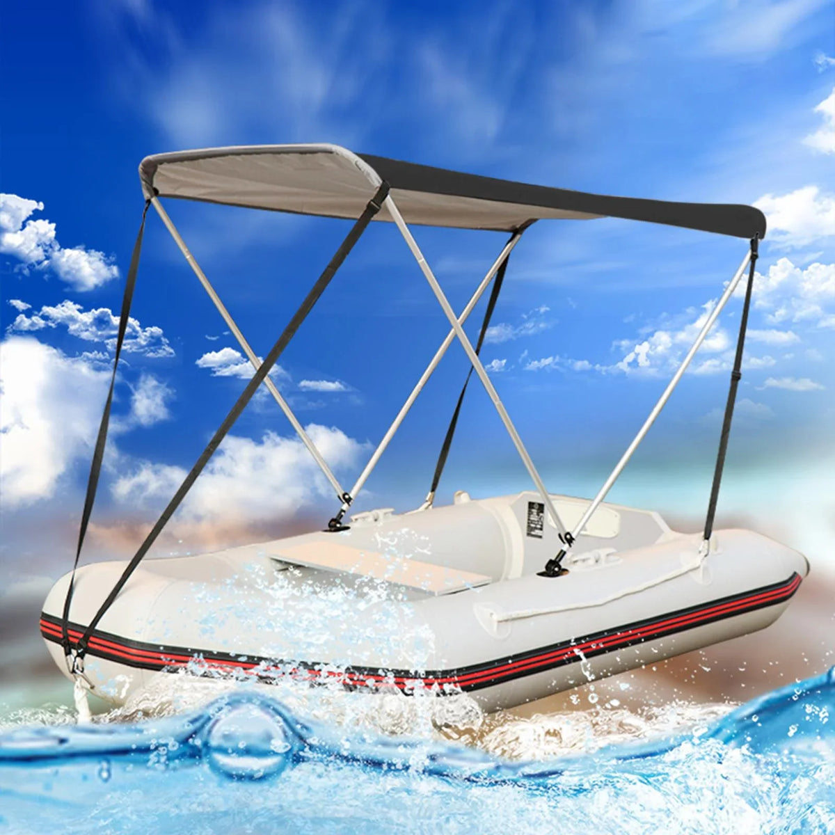 Inflatable Shade Cover Bimini Boat Sun Protection Sun Canopy Top