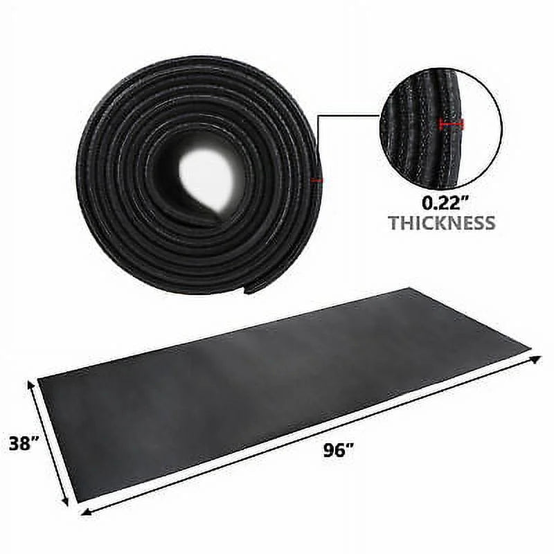Mat Yoga Treadmill 8 High Bike x Gym PVC Train 3FT Indoor Density Mat Exercise