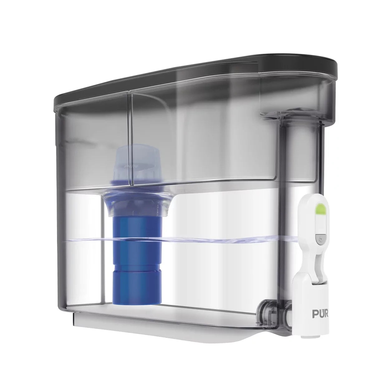 x Smoke, liquid Dispenser W x DS1810BA 5.3", System, Filter 10.1" PUR 15.3" 30-Cup L PLUS H