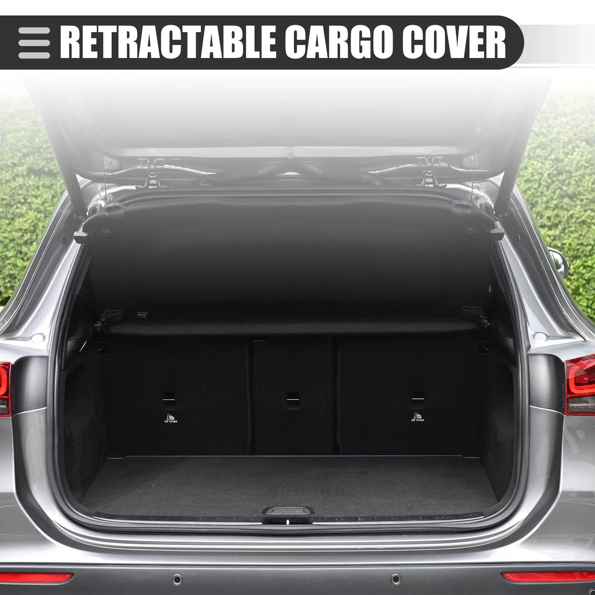 Cover Q7 Cargo Audi for Security Canvas Shield Retractable Rear Black Cover Shade 2016-2022 Trunk