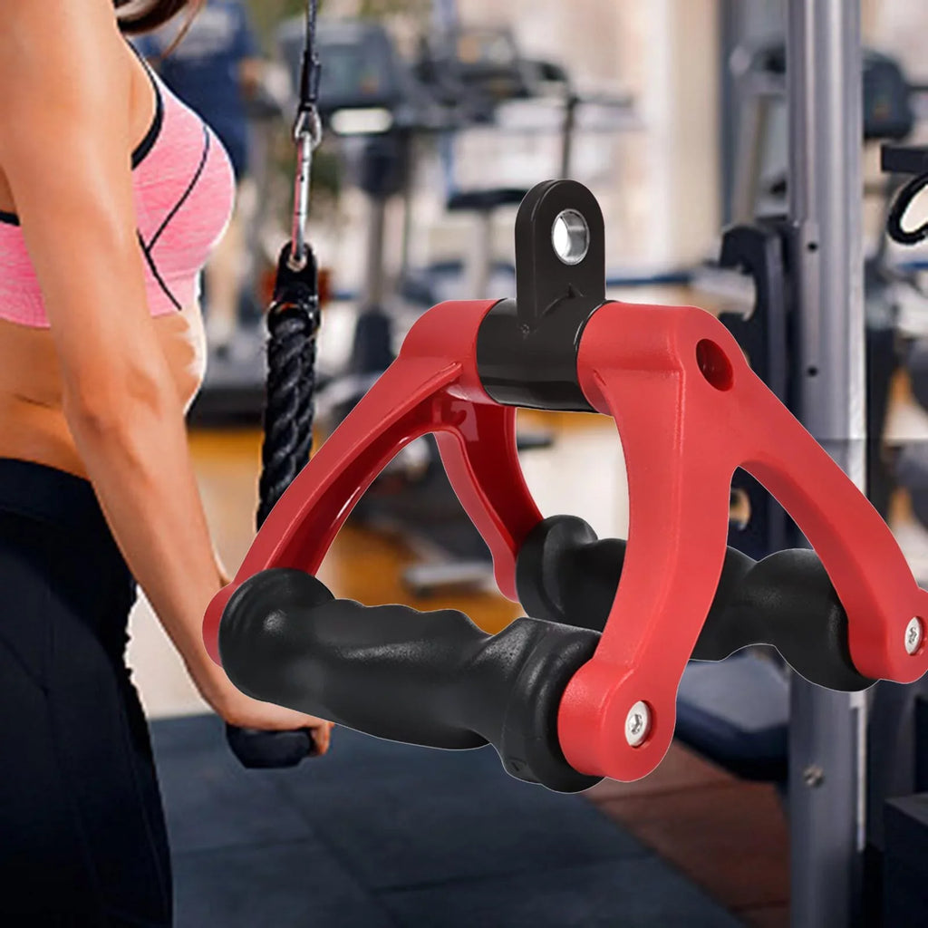 D Row Home Handle 661 Machine Attachment Two Training Fitness, ,Gym Pull Cable ,Back Bar for Red Rowing Down Attachment Tricep Bearing Rope