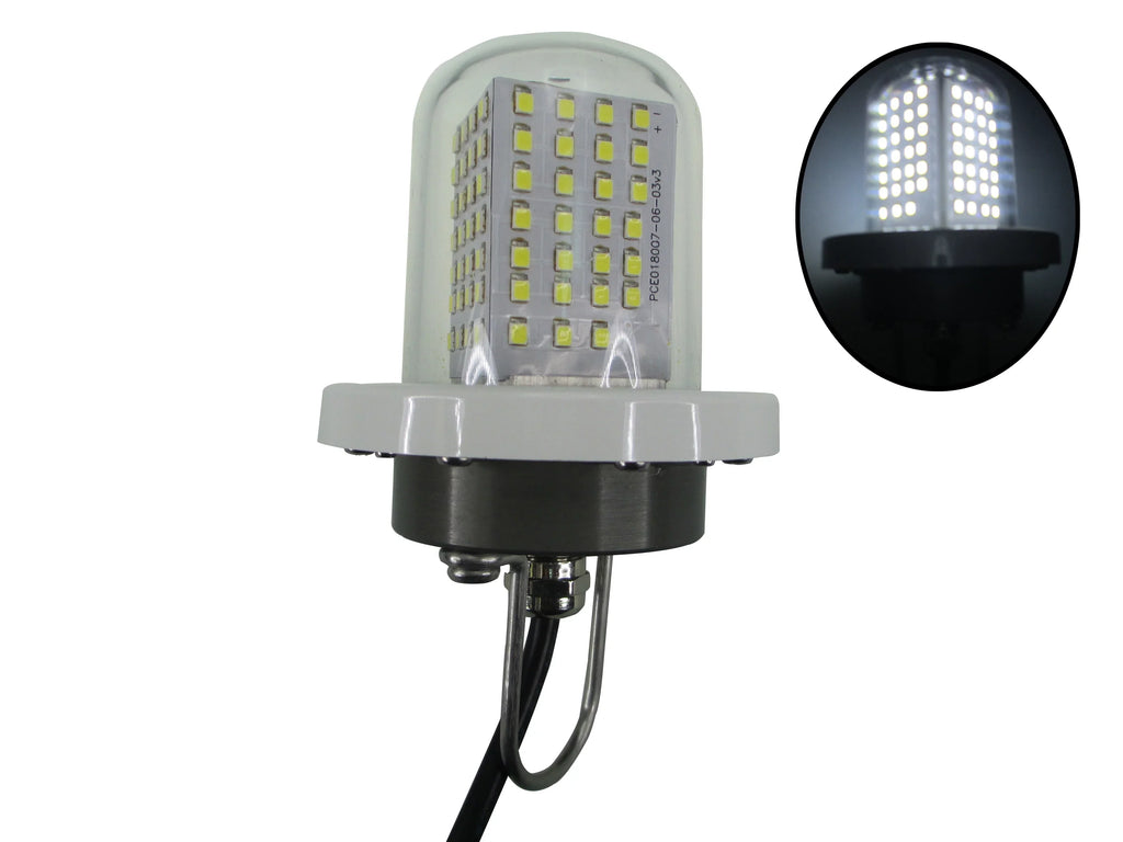 Marine White Boat Underwater Fishing Light Submersible 5" Night IP68 Pactrade LED
