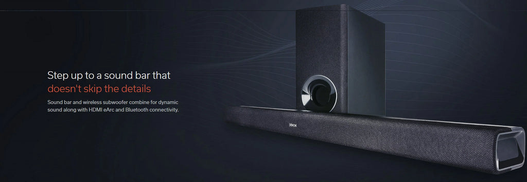 Bar Protection Denon 1 Bluetooth with Sound DHT-S316 (2020) Additional and Year an Amber Subwoofer Extended