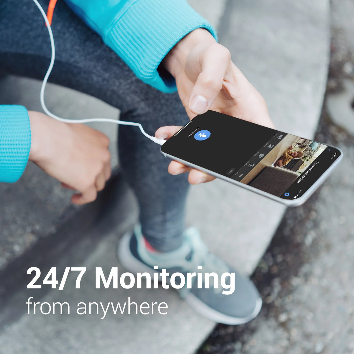 CapsuleCam Monitor, Detection, & with 2 1080p Color Security Wide Pro with Storage Sound Camera Baby Bosma WiFi Night Super HD Motion app, Phone Indoor Local Vision, Audio, Free Angle, Way Camera 162°