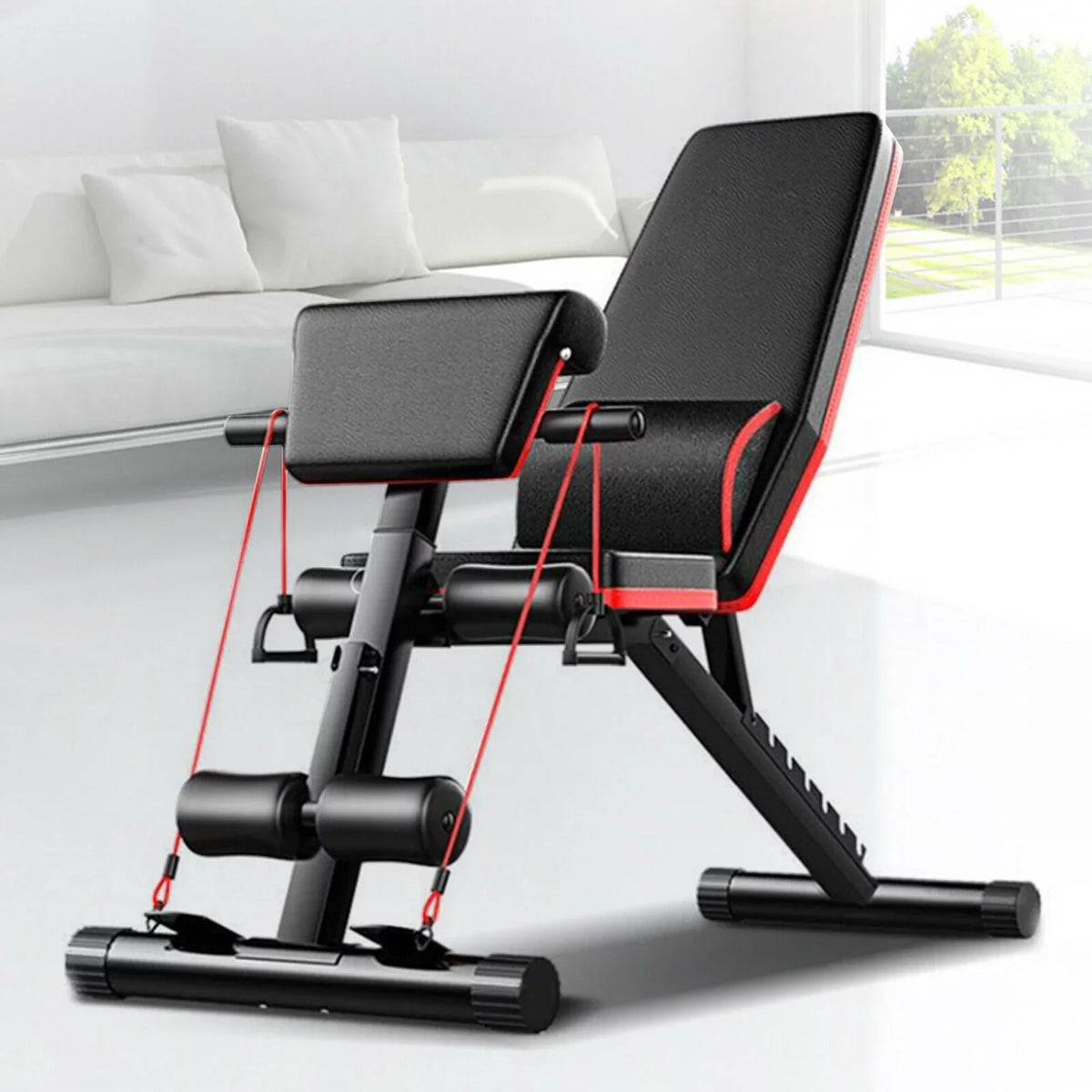 Decline Workout Full Weight Dumbbell Bench Gym Foldable Incline Adjustable Body