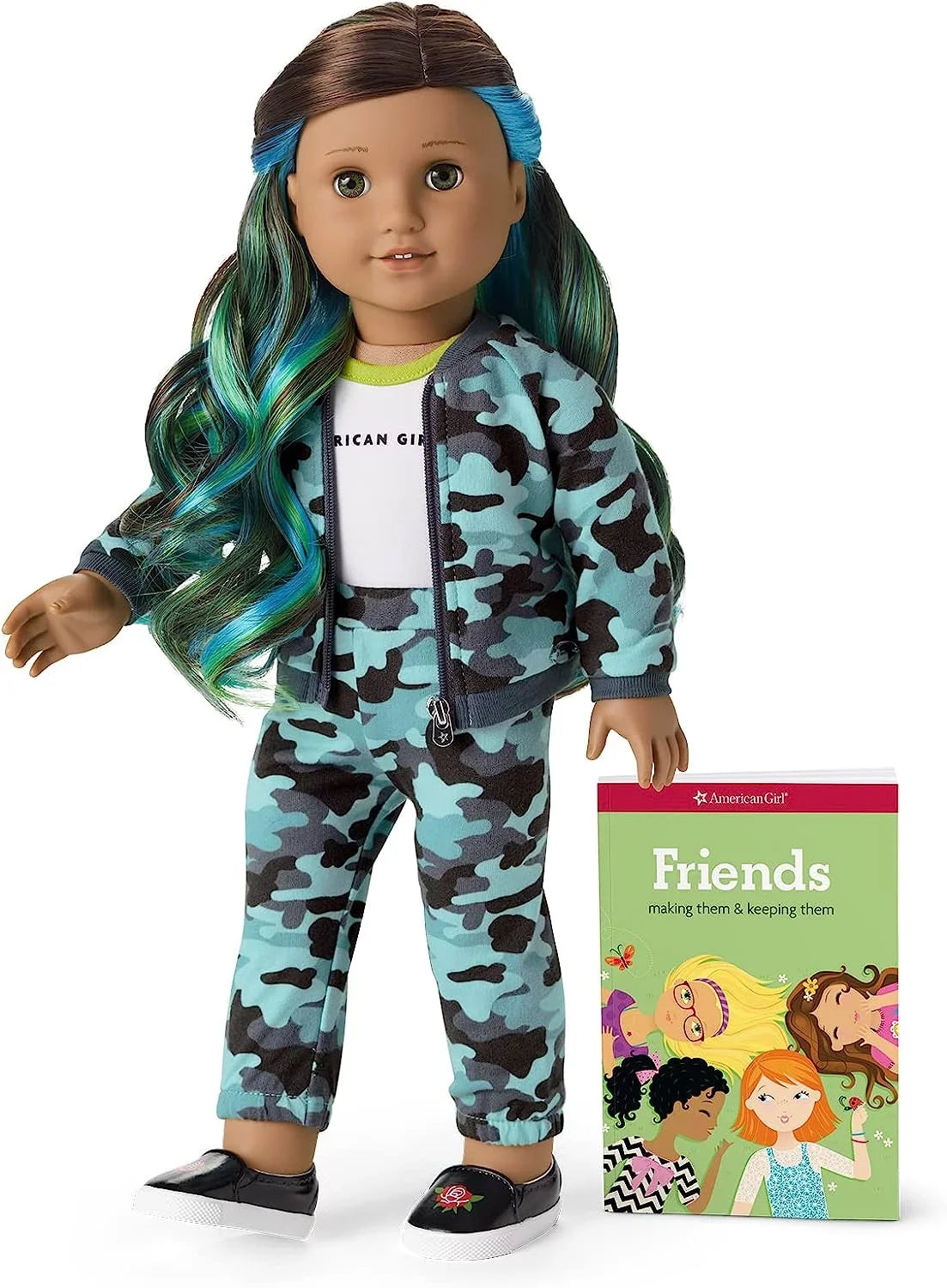 Hair American Brown Chic Doll Hazel Me Outfit DN89 18" Truly Girl #89 Highlights Street Blue Eyes
