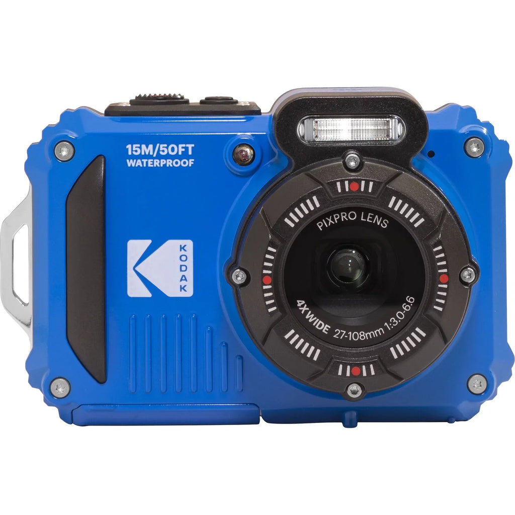 Extra WPZ2 Case Camera (Blue) Kodak PIXPRO Battery Kit + Digital -64GB +Tripod +